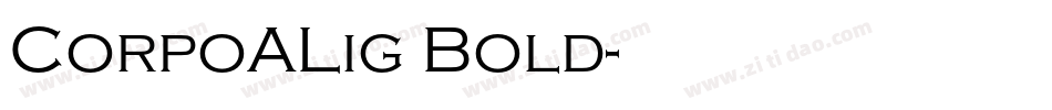 CorpoALig Bold字体转换